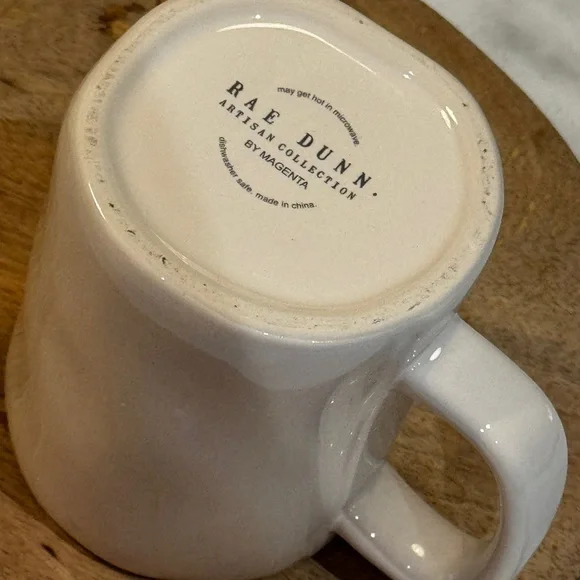 Rae Dunn Artisan Collect By Magenta HERS Coffee Mug White Red - Picture 4 of 4